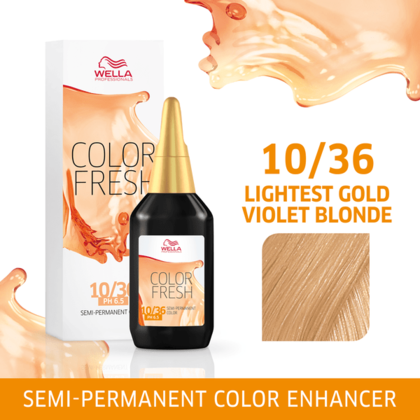 Wella Professionals Color Fresh 10/36 Lyseste Guld Violet Blond 75 ml