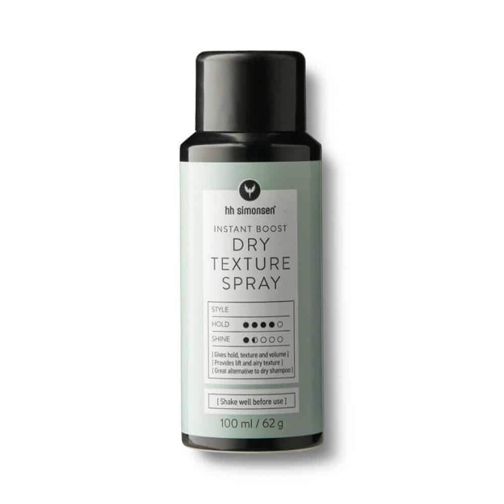 HH Simonsen Dry Texture Spray 100ml giver øjeblikkelig tekstur og volumen i tørt hår