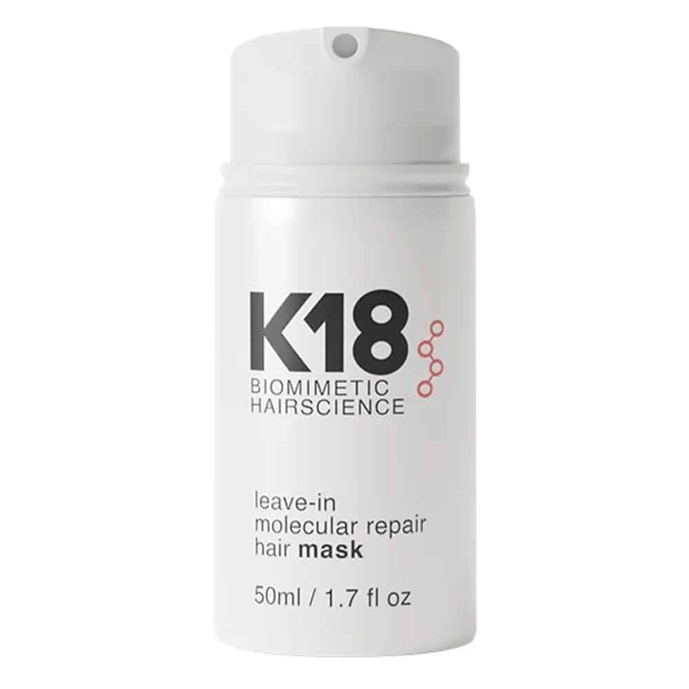K18 Molecular Repair Mask 50ml den store version af K18Peptide leave-in behandlingen der reparerer skadet hår på 4 minutter