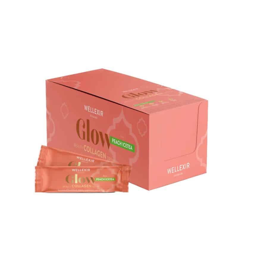 Wellexir Glow Peach Ice Tea 50 Sachet x 6 g