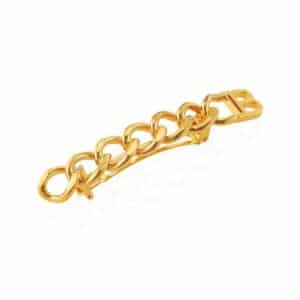 balmain gold plated barrette medium chain