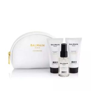balmain cosmetic care bag white
