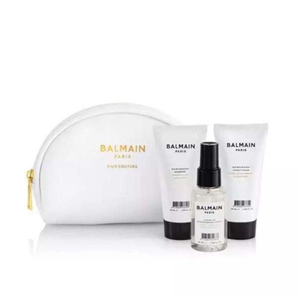 balmain cosmetic care bag white
