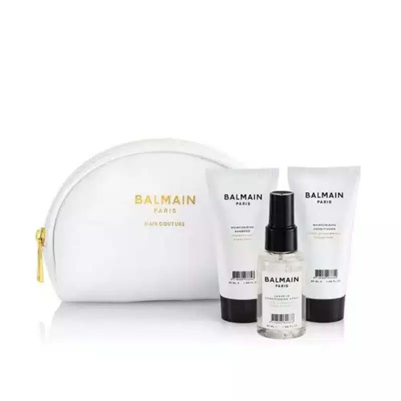 balmain cosmetic care bag white