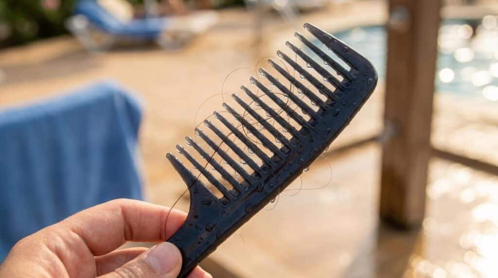 beskytte hår mod sol og saltvand