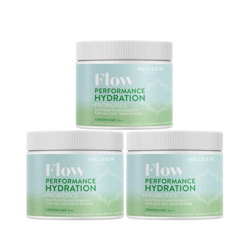 Wellexir Flow Hydration Lemon/Lime x3