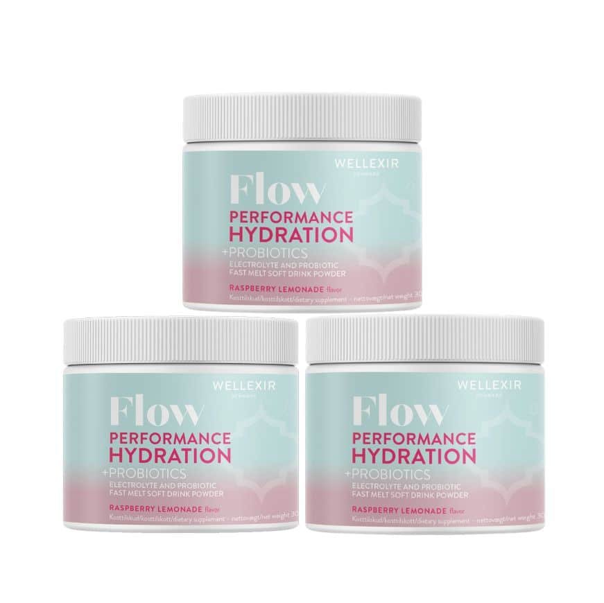 Wellexir Flow Hydration Raspberry Lemonade x3